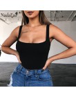 Nadafair Sexy body z odsłoniętymi ramionami kobiety lato kwadratowy kołnierzyk Neon body topy Bodycon pajacyki ogólnie dla kobie