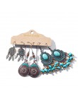 Wiele etniczne Boho wiszące kolczyki dla kobiet kobieta moda 2019 damskie zestawy kolczyków Ornament Charm biżuteria akcesoria