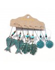 Wiele etniczne Boho wiszące kolczyki dla kobiet kobieta moda 2019 damskie zestawy kolczyków Ornament Charm biżuteria akcesoria