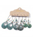 Wiele etniczne Boho wiszące kolczyki dla kobiet kobieta moda 2019 damskie zestawy kolczyków Ornament Charm biżuteria akcesoria