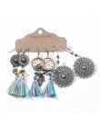 Wiele etniczne Boho wiszące kolczyki dla kobiet kobieta moda 2019 damskie zestawy kolczyków Ornament Charm biżuteria akcesoria