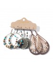 Wiele etniczne Boho wiszące kolczyki dla kobiet kobieta moda 2019 damskie zestawy kolczyków Ornament Charm biżuteria akcesoria