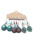 Wiele etniczne Boho wiszące kolczyki dla kobiet kobieta moda 2019 damskie zestawy kolczyków Ornament Charm biżuteria akcesoria