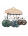 Wiele etniczne Boho wiszące kolczyki dla kobiet kobieta moda 2019 damskie zestawy kolczyków Ornament Charm biżuteria akcesoria