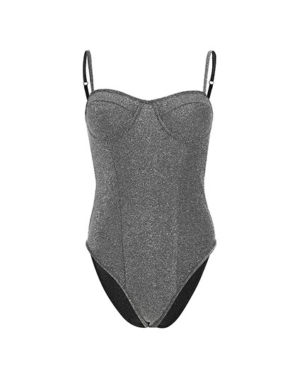 Rapwriter Spaghetti pasek Backless Slim Glitter Sexy body kobiety 2019 lato bez rękawów Bodycon Sheer otwórz krocza body