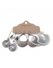 Wiele etniczne Boho wiszące kolczyki dla kobiet kobieta moda 2019 damskie zestawy kolczyków Ornament Charm biżuteria akcesoria