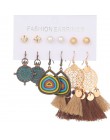 Wiele etniczne Boho wiszące kolczyki dla kobiet kobieta moda 2019 damskie zestawy kolczyków Ornament Charm biżuteria akcesoria