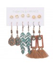 Wiele etniczne Boho wiszące kolczyki dla kobiet kobieta moda 2019 damskie zestawy kolczyków Ornament Charm biżuteria akcesoria