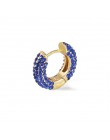 Kobiety CZ Rainbow kolczyki cyrkonia Ear Cuff zestaw dla kobiet Trendy Gold Huggie nausznice Earcuff Crystal Jewelry
