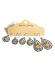Wiele etniczne Boho wiszące kolczyki dla kobiet kobieta moda 2019 damskie zestawy kolczyków Ornament Charm biżuteria akcesoria