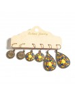 Wiele etniczne Boho wiszące kolczyki dla kobiet kobieta moda 2019 damskie zestawy kolczyków Ornament Charm biżuteria akcesoria