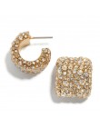 Kobiety CZ Rainbow kolczyki cyrkonia Ear Cuff zestaw dla kobiet Trendy Gold Huggie nausznice Earcuff Crystal Jewelry