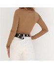 Kobiece obcisłe body wiosna jesień Bodycon body Feminino jednolita seksowna klub rozciągliwe pajacyki z długim rękawem body z dz