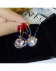 2019 New Arrival metalowe klasyczne okrągłe kobiety Dangle kolczyki koreański moda koło geometryczne kolczyki słodkie małe biżut