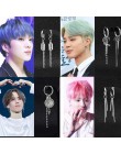 SOHOT Hot Dangle długi Tassel Unisex Hoop kolczyki Punk biżuteria metalowa Brincos kolor srebrny gwiazda krzyż wisiorek przesadz