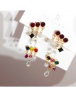 2019 New Arrival metalowe klasyczne okrągłe kobiety Dangle kolczyki koreański moda koło geometryczne kolczyki słodkie małe biżut