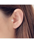 Najwyższa jakość 6MM AAA Cezch cyrkon srebrny wypełniony kolczyk tragus dla kobiet Non klips kolczyk Punk Ear Cuff 2018 Brincos