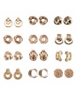 Girlgo Vintage 12 Design metalowe kolczyki Dangle dla kobiet urok złoty kolor Za Maxi kreatywne kolczyki Christmas Gift Porm Jew