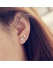 Najwyższa jakość 6MM AAA Cezch cyrkon srebrny wypełniony kolczyk tragus dla kobiet Non klips kolczyk Punk Ear Cuff 2018 Brincos