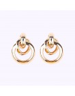 Girlgo Vintage 12 Design metalowe kolczyki Dangle dla kobiet urok złoty kolor Za Maxi kreatywne kolczyki Christmas Gift Porm Jew