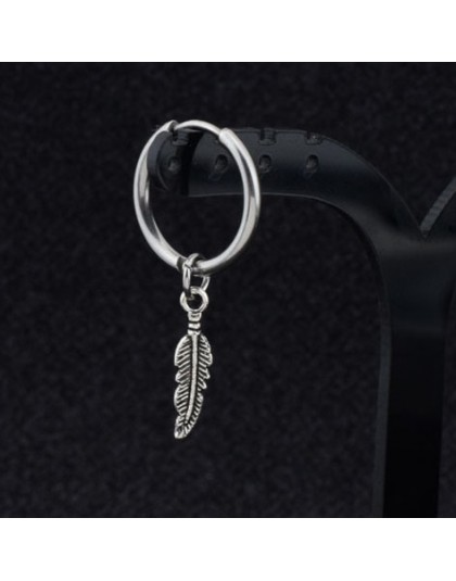 SOHOT Hot Dangle długi Tassel Unisex Hoop kolczyki Punk biżuteria metalowa Brincos kolor srebrny gwiazda krzyż wisiorek przesadz