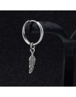 SOHOT Hot Dangle długi Tassel Unisex Hoop kolczyki Punk biżuteria metalowa Brincos kolor srebrny gwiazda krzyż wisiorek przesadz