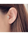 Najwyższa jakość 6MM AAA Cezch cyrkon srebrny wypełniony kolczyk tragus dla kobiet Non klips kolczyk Punk Ear Cuff 2018 Brincos