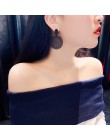 2020 moda luksusowe proste duże okrągłe kolczyki kobiety moda koreański styl Hollow Mesh spadek biżuteria kolczyki w stylu State