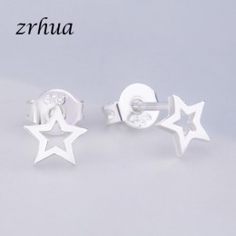 925 Sterling srebrna igła kobiety biżuteria moda Brincos Chic stadniny kolczyki dla szkoły dziewczyny dzieci Lady prezent pendie