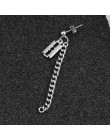SOHOT Hot Dangle długi Tassel Unisex Hoop kolczyki Punk biżuteria metalowa Brincos kolor srebrny gwiazda krzyż wisiorek przesadz