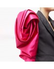 TWOTWINSTYLE Patchwork hit kolorowy damski blezer bufiaste rękawy ząbkowane kobiece marynarki 2020 jesień Plus rozmiar moda nowa