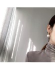 Zdominowane kobiety nowa moda kolczyki perłowe osobowość metalowa geometria kropla wody rodzaje przesadnych kolczyków biżuteria