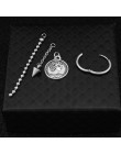 SOHOT Hot Dangle długi Tassel Unisex Hoop kolczyki Punk biżuteria metalowa Brincos kolor srebrny gwiazda krzyż wisiorek przesadz