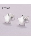925 Sterling srebrna igła kobiety biżuteria moda Brincos Chic stadniny kolczyki dla szkoły dziewczyny dzieci Lady prezent pendie