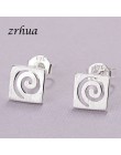 925 Sterling srebrna igła kobiety biżuteria moda Brincos Chic stadniny kolczyki dla szkoły dziewczyny dzieci Lady prezent pendie