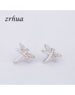 925 Sterling srebrna igła kobiety biżuteria moda Brincos Chic stadniny kolczyki dla szkoły dziewczyny dzieci Lady prezent pendie