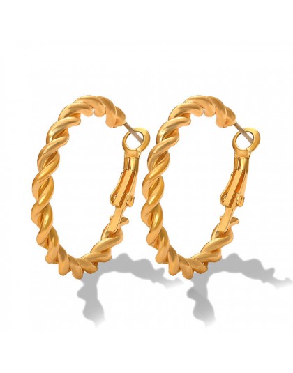 Girlgo Vintage 12 Design metalowe kolczyki Dangle dla kobiet urok złoty kolor Za Maxi kreatywne kolczyki Christmas Gift Porm Jew