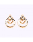 Girlgo Vintage 12 Design metalowe kolczyki Dangle dla kobiet urok złoty kolor Za Maxi kreatywne kolczyki Christmas Gift Porm Jew