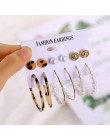 Oversize złoty kolor duże okrągłe kolczyki koła zestaw dla kobiet w stylu vintage steampunk klips do ucha Wedding Party biżuteri