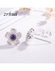 925 Sterling srebrna igła kobiety biżuteria moda Brincos Chic stadniny kolczyki dla szkoły dziewczyny dzieci Lady prezent pendie