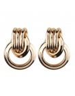 Girlgo Vintage 12 Design metalowe kolczyki Dangle dla kobiet urok złoty kolor Za Maxi kreatywne kolczyki Christmas Gift Porm Jew
