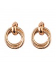 Girlgo Vintage 12 Design metalowe kolczyki Dangle dla kobiet urok złoty kolor Za Maxi kreatywne kolczyki Christmas Gift Porm Jew