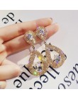 2020 moda luksusowe proste duże okrągłe kolczyki kobiety moda koreański styl Hollow Mesh spadek biżuteria kolczyki w stylu State