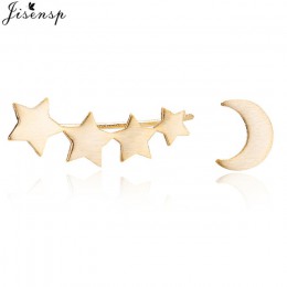 Jisensp Punk fale ucho wspinaczy kolczyki dla kolczyki wkręty damskie ucha gąsienicowe czeski słodkie Earing Piercing kolczyki p
