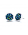 Moda Mały Metal Ball Wypadania Kolczyki Biżuteria Punk Style Złoty Sliver Kolor Okrągły Koło Dangle Kolczyki Najlepszy Prezent d