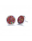 Moda Mały Metal Ball Wypadania Kolczyki Biżuteria Punk Style Złoty Sliver Kolor Okrągły Koło Dangle Kolczyki Najlepszy Prezent d