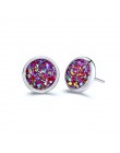 Moda Mały Metal Ball Wypadania Kolczyki Biżuteria Punk Style Złoty Sliver Kolor Okrągły Koło Dangle Kolczyki Najlepszy Prezent d