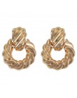 Girlgo Vintage 12 Design metalowe kolczyki Dangle dla kobiet urok złoty kolor Za Maxi kreatywne kolczyki Christmas Gift Porm Jew