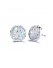 Moda Mały Metal Ball Wypadania Kolczyki Biżuteria Punk Style Złoty Sliver Kolor Okrągły Koło Dangle Kolczyki Najlepszy Prezent d