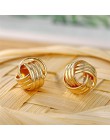 Moda Mały Metal Ball Wypadania Kolczyki Biżuteria Punk Style Złoty Sliver Kolor Okrągły Koło Dangle Kolczyki Najlepszy Prezent d